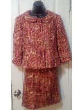 Vintage Tweed 2‑Piece Suit — Nouveaux, Sizes 6P & 10P